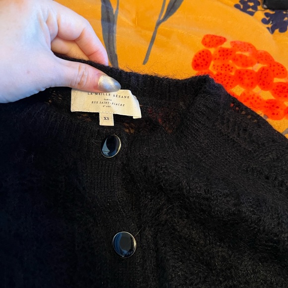 Sezane Tonio jumper in black - Picture 2 of 3